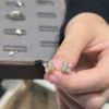6641 18K Solid Gold Four-Petal Lab Grown Diamond Stud Earrings | 1.00 CTW
