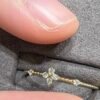 6849 18K Gold Diamond Clover Ultra-Thin Ring