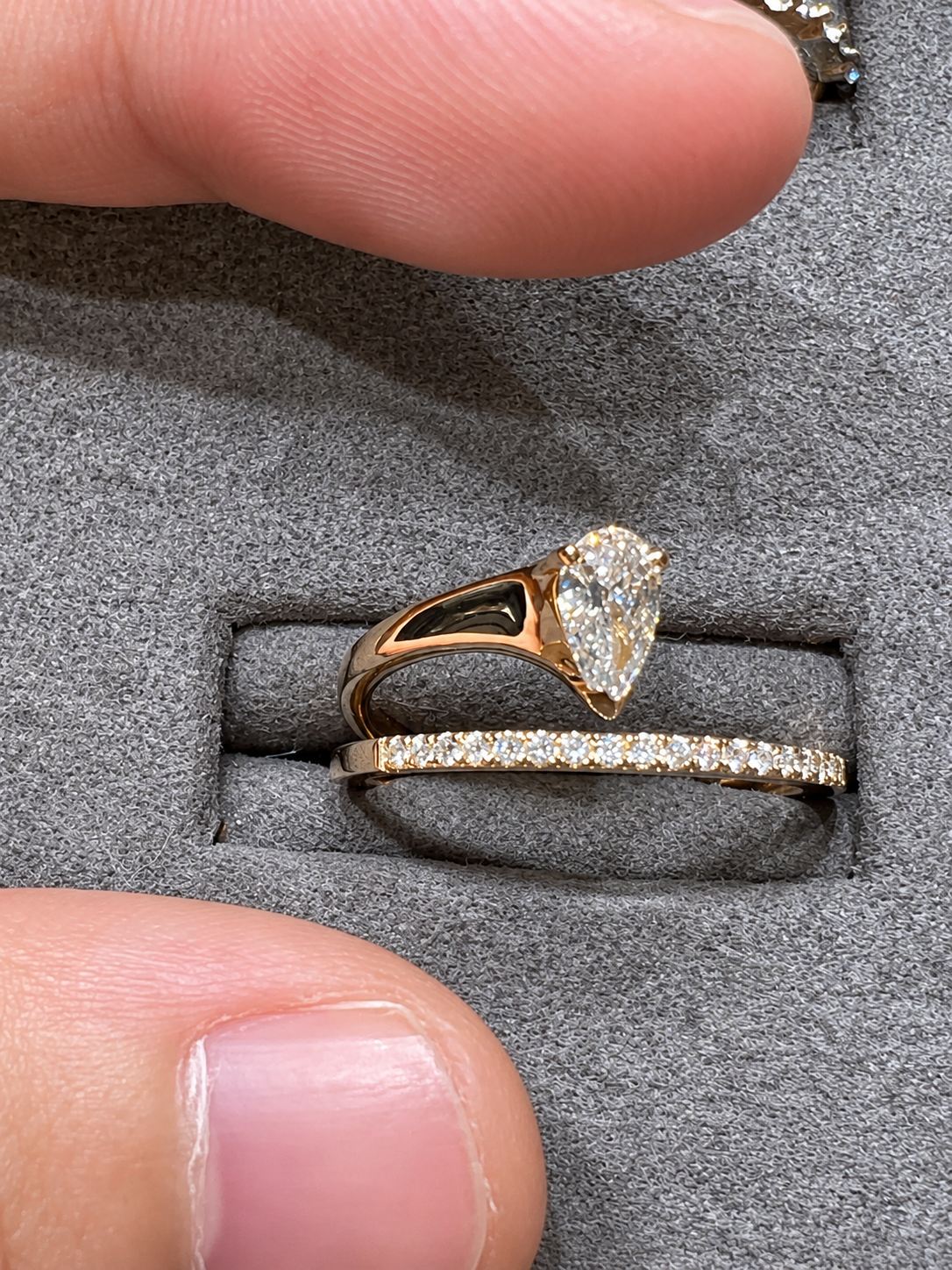 a4815ee4-53bd-4f2a-876d-049dd410fec9-2 18K Gold Floating Pear Diamond Open Ring