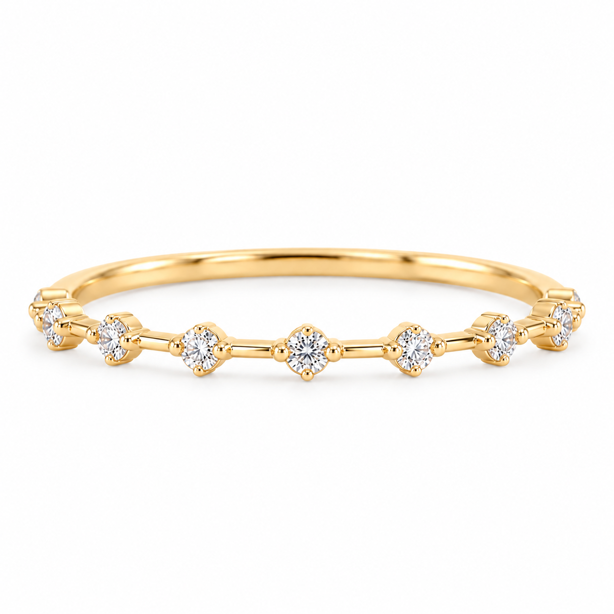 d8016d23-40bb-4e95-a142-3ded235f566d 18K Gold Floating Diamond Band Ring
