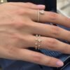 img_2554-2 18K Gold Diamond Clover Ultra-Thin Ring