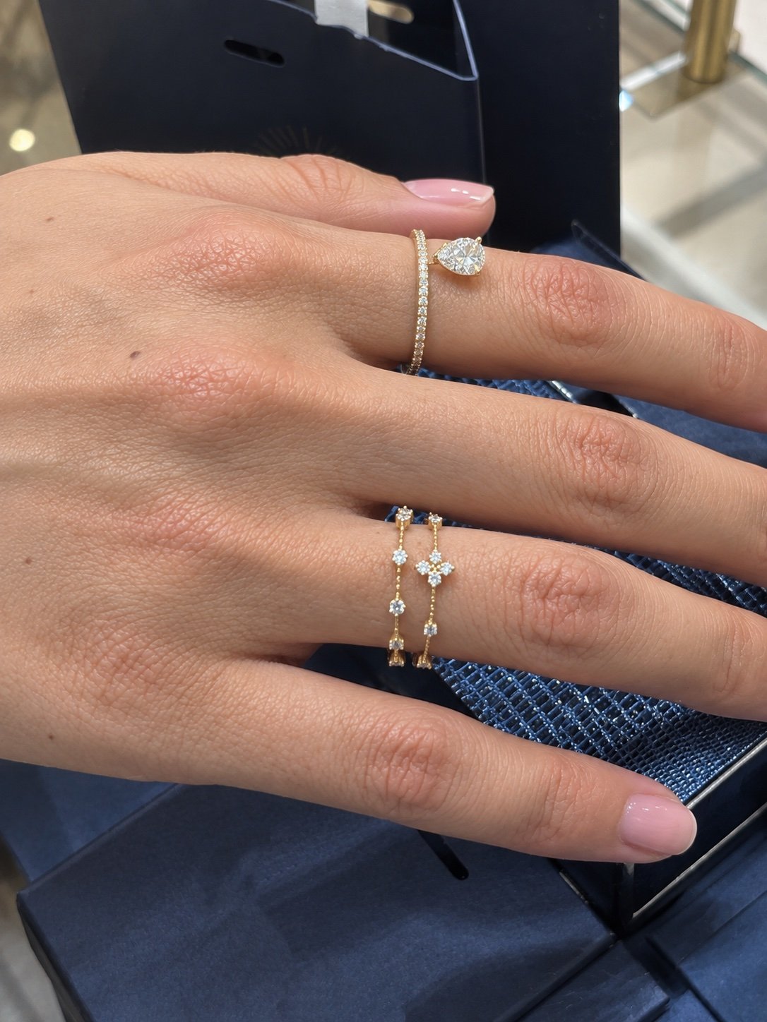 img_2554-2 18K Gold Diamond Clover Ultra-Thin Ring